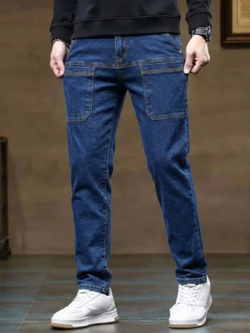 Men’s Premium Stretch Denim Jeans – Cotton or Spandex-