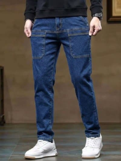 Men’s Premium Stretch Denim Jeans – Cotton or Spandex-